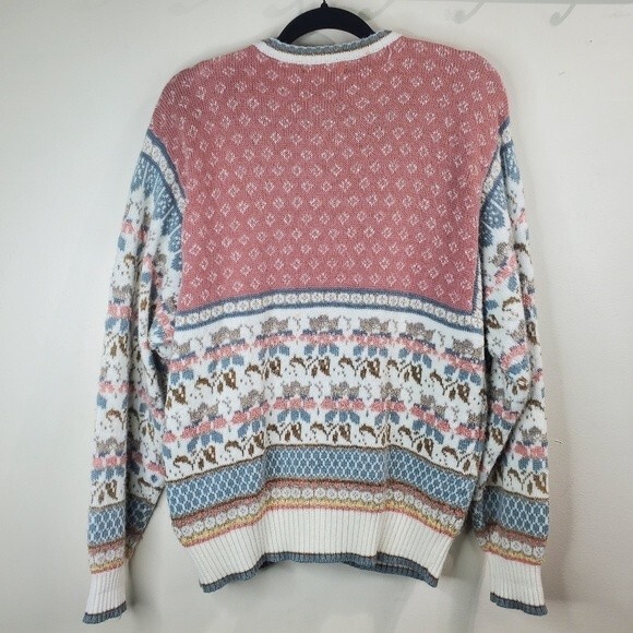 Jason Maxwell vintage wool floral cardigan size xl - Picture 5 of 5